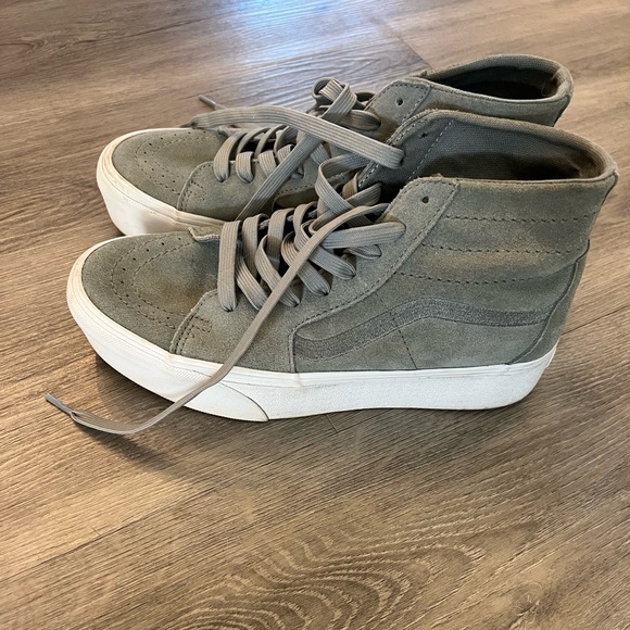 Vans Shoes - Vans Olive High-Top Sneakers